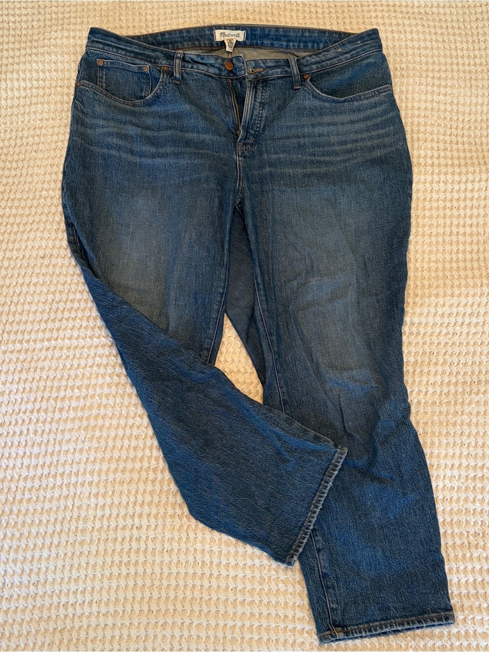 Madewell Women's Plus Curvy Perfect Vintage Straight Jean in becker wash size 20